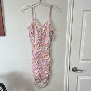 BP Multicolor Abstract Dress